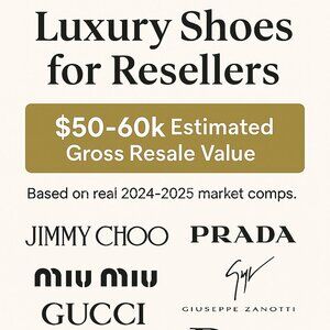 100% ROI Poshmark Luxury Shoe Resale Business For Sale $50-55k Gross